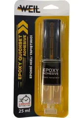Weil Epoksi Hızlı Yapıştırıcı 25 ml | Metal, Seramik, Ahşap, Cam, Plastik |standlı Kutu 50 Adet
