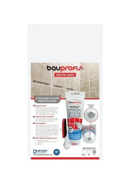 Uygulamaya Hazır Pratik Derz Dolgusu Gri 350 gr 1 Bauprofis Uygulamaya Hazır Pratik Derz Dolgusu Gri 350 gr