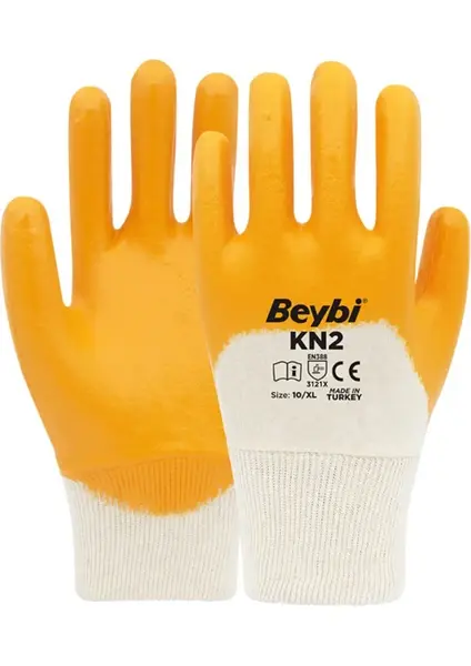 Beybi Nitril Pamuk Kn2 Eldiven XL/10 Beden 1 Çift