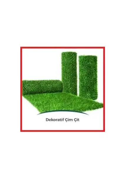 Dekoratif Çim Çit 100X10 Metre Dekoratih Bahçe Çim Çit